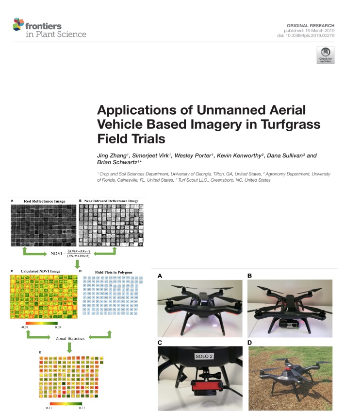 UAS in turfgrass field trial